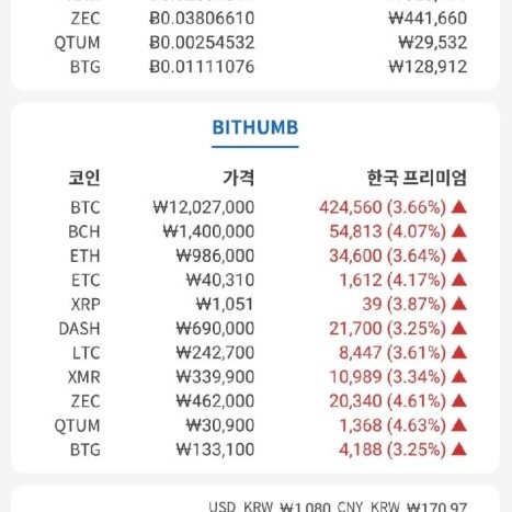 김치 프리미엄