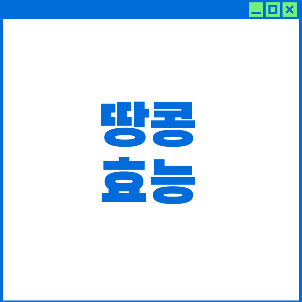 땅콩-효능