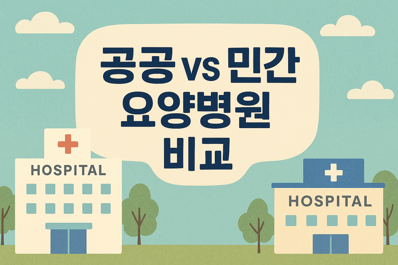 공공VS민간 요양병원 비교