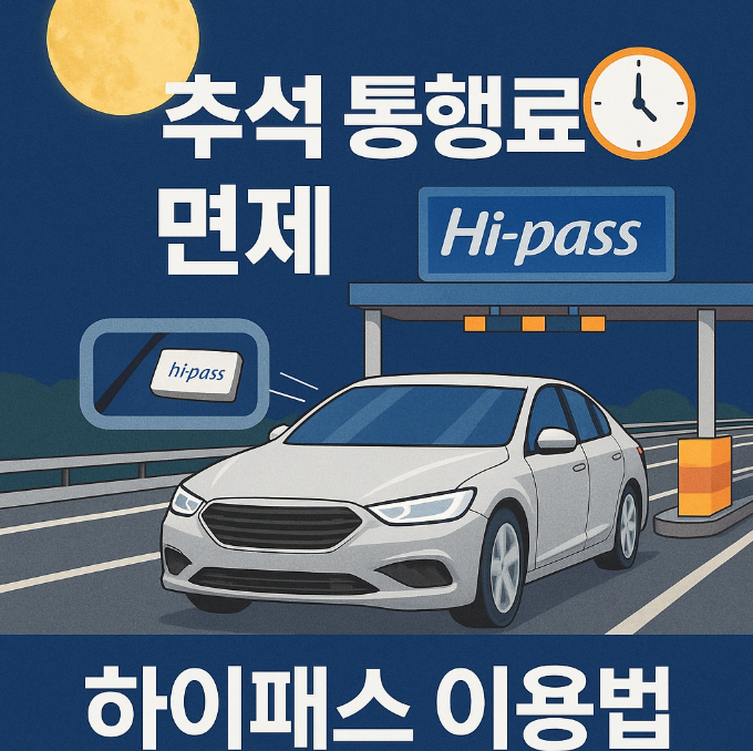 추석-고속도로-통행료-면제시간-및-하이패스-이용법