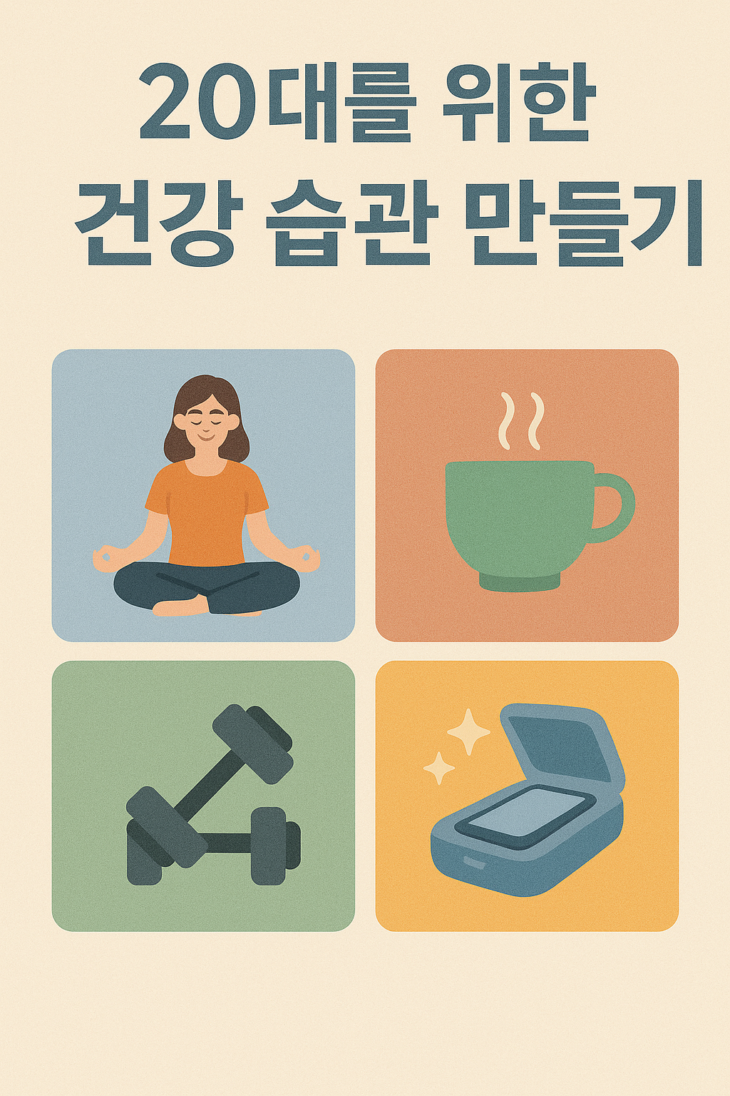 20대를 위한 건강 습관 만들기