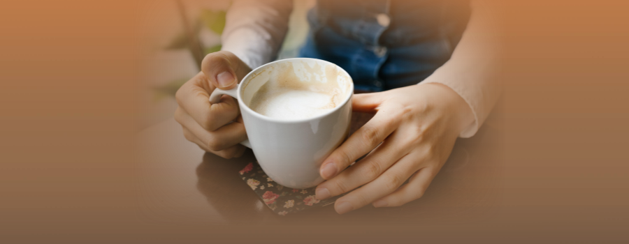 커피 라떼 한잔