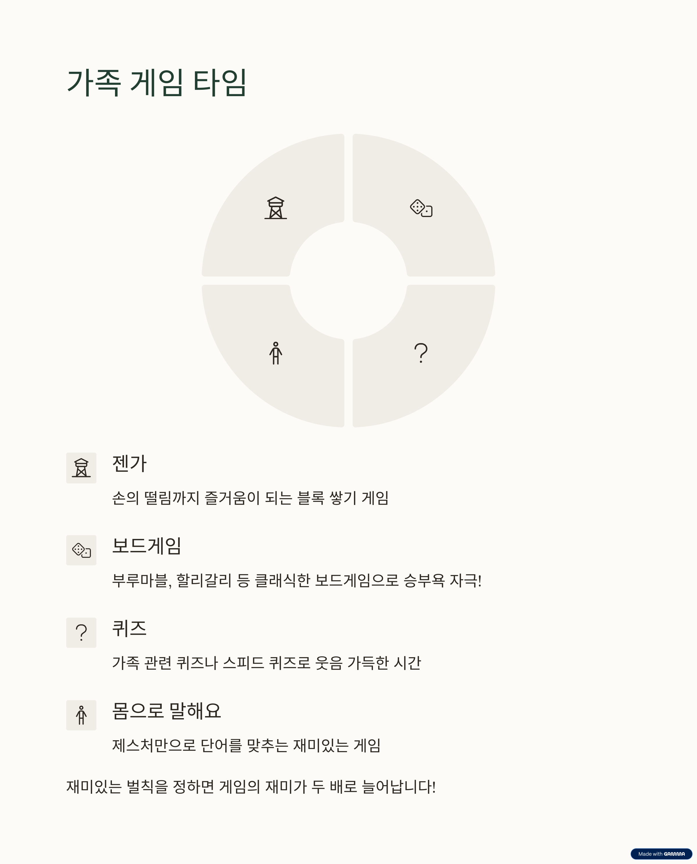 가족 게임 타임