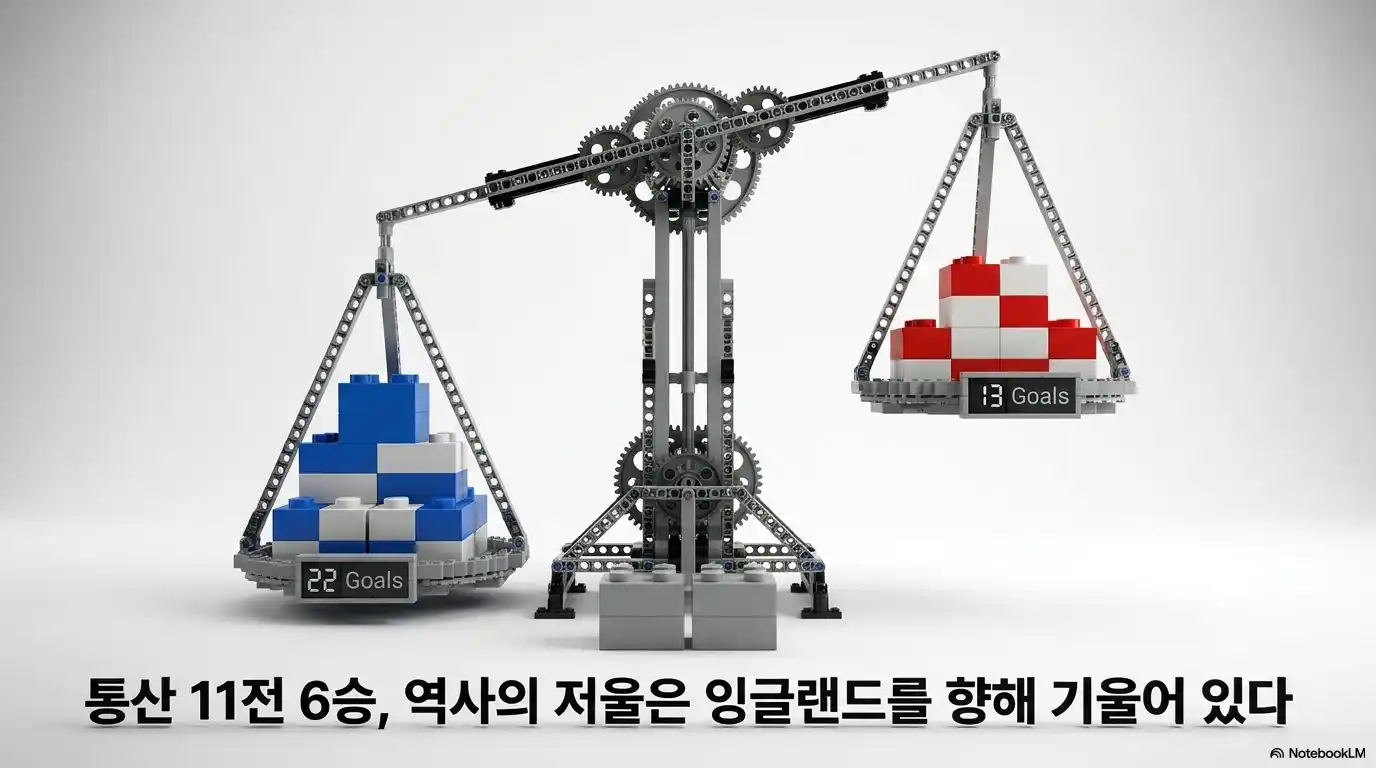 잉글랜드 크로아티아 역대 전적 22골 13골 비교