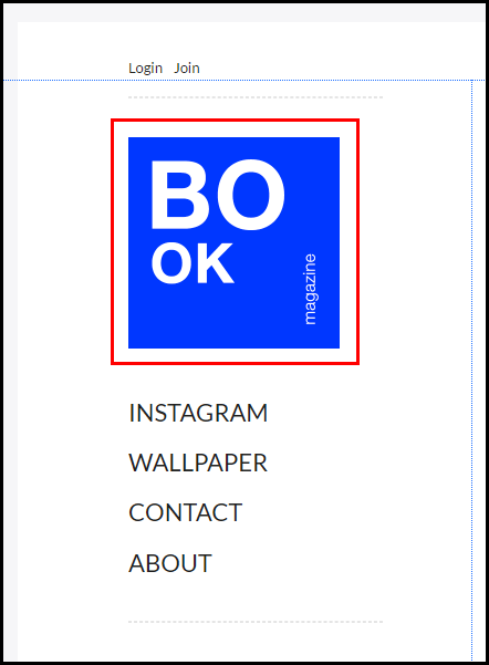 텍스트 위젯에 이미지를 넣은 템플릿 모습