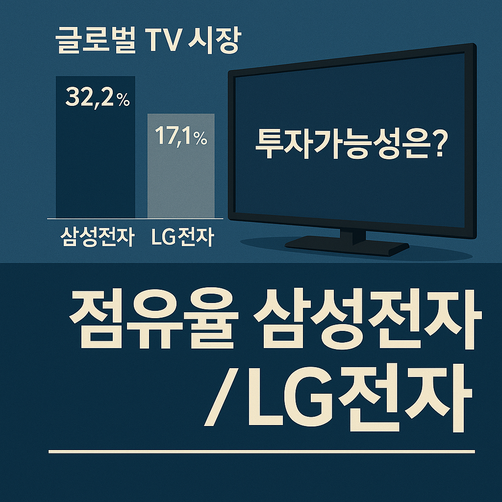 2025년 1분기 글로벌 TV 시장 점유율 분석: 삼성전자와 LG전자, 그리고 투자 전망