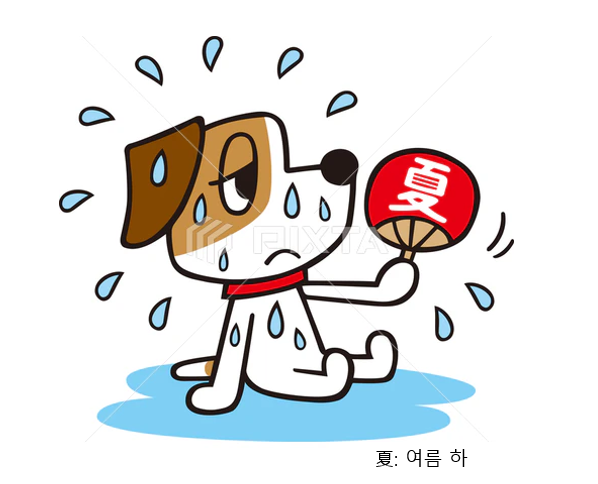 여름철 강아지 스트레스 이미지