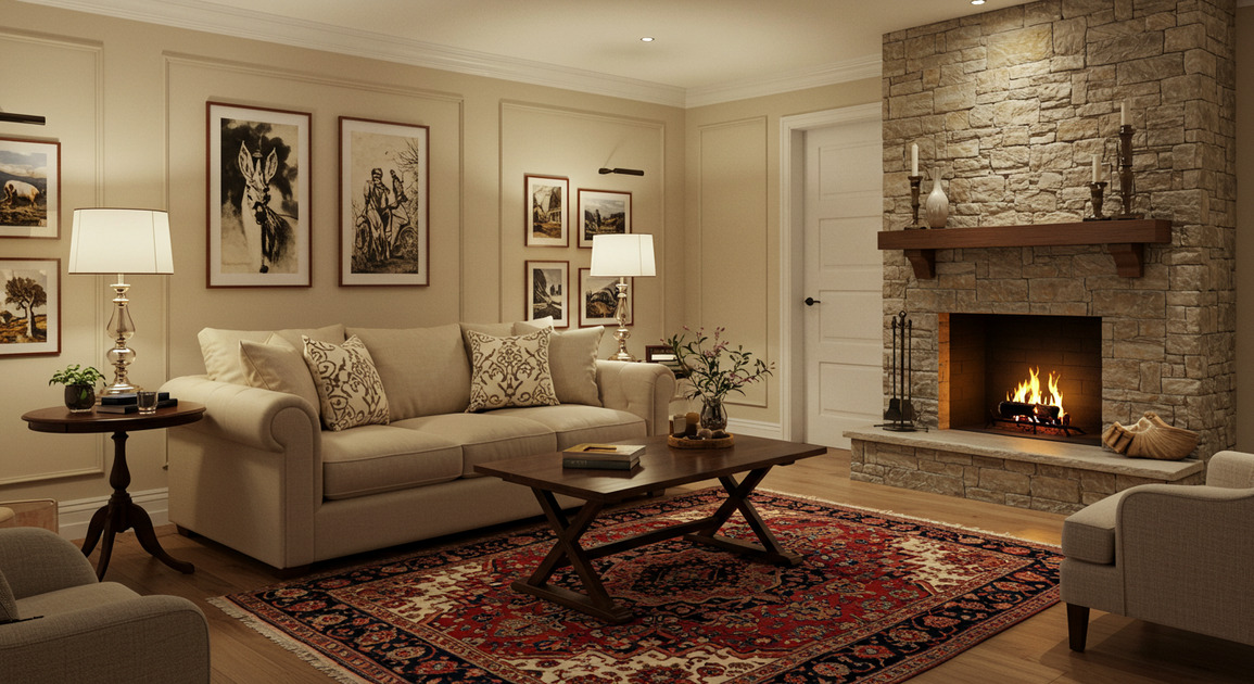 겨울 집을 따뜻하게 만드는 러그·커튼·패브릭 인테리어 활용법