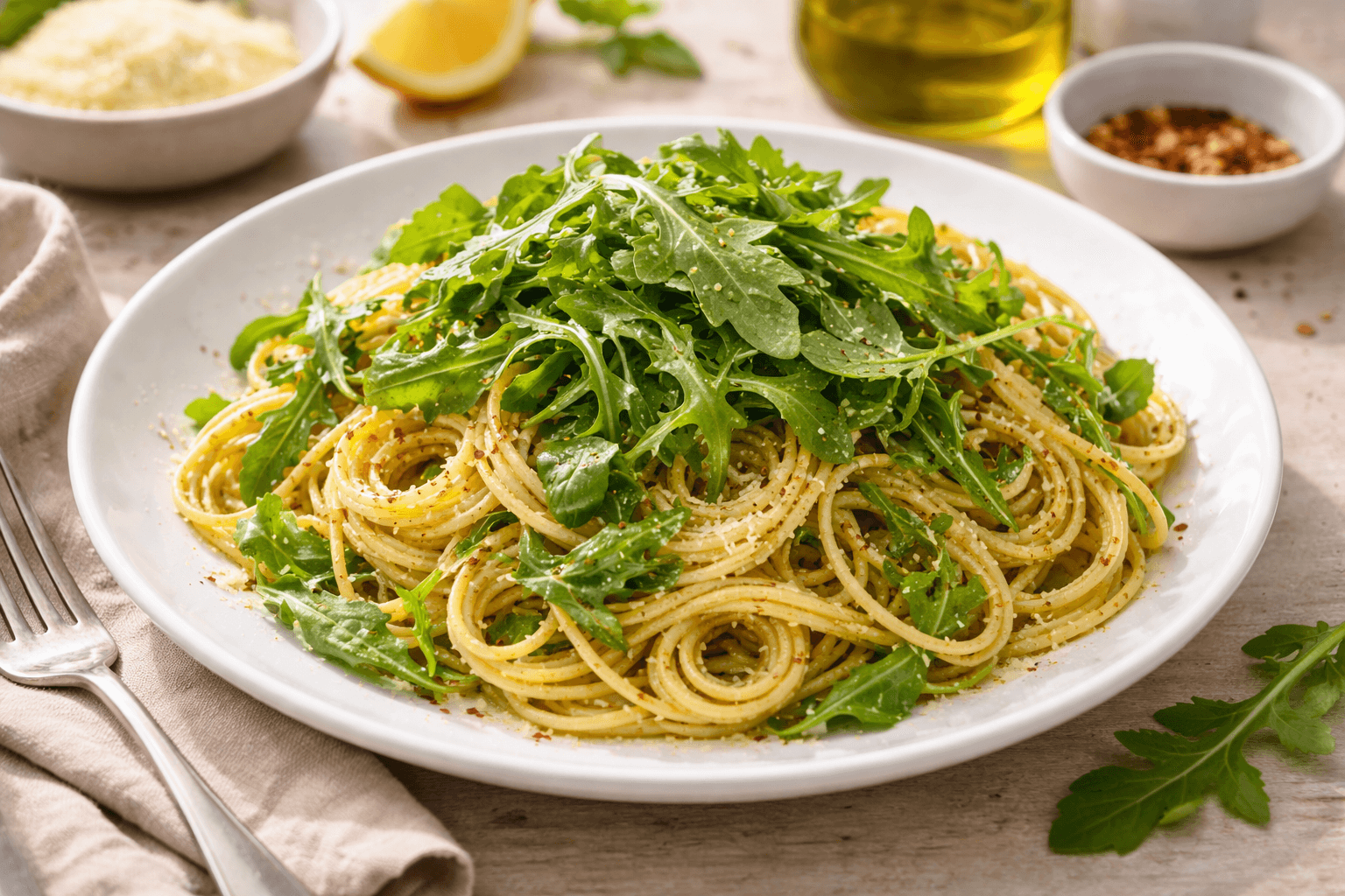 풍미를 살리는 루꼴라 파스타 레시피