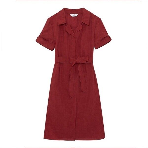 베스띠벨리 NC14 카라 스트랩 롤업 원피스 bao9516