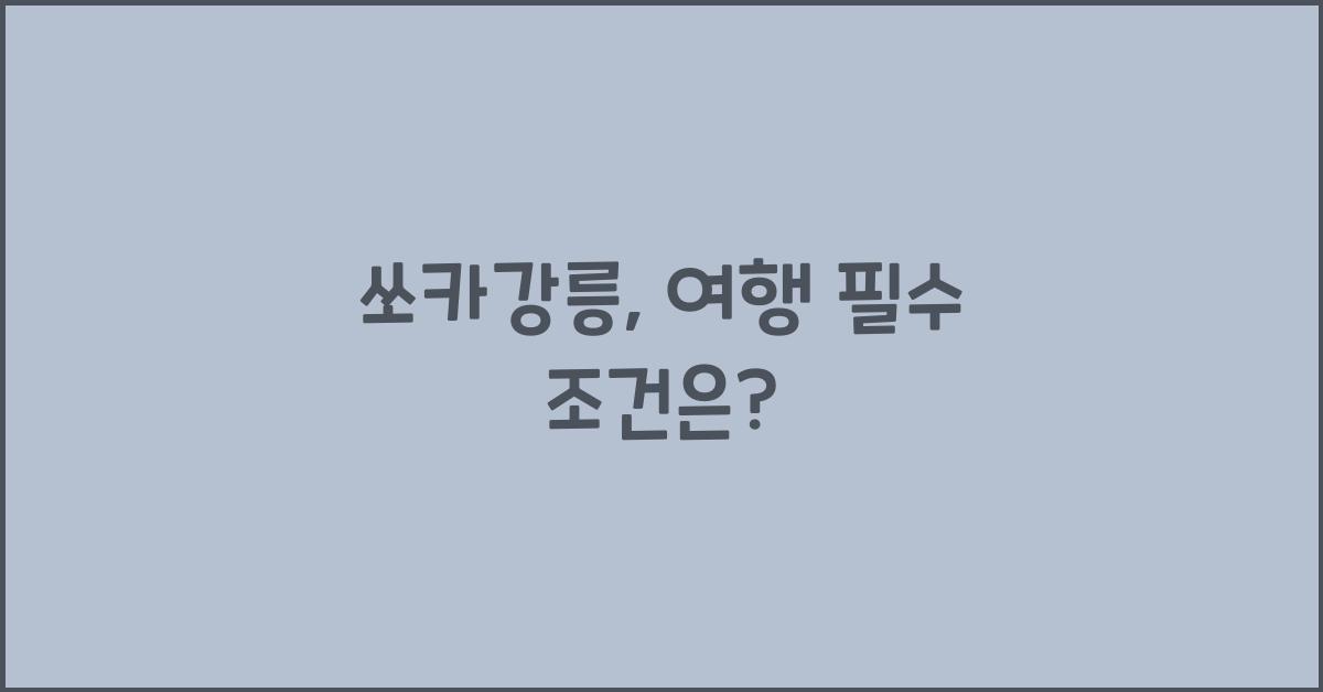 쏘카강릉