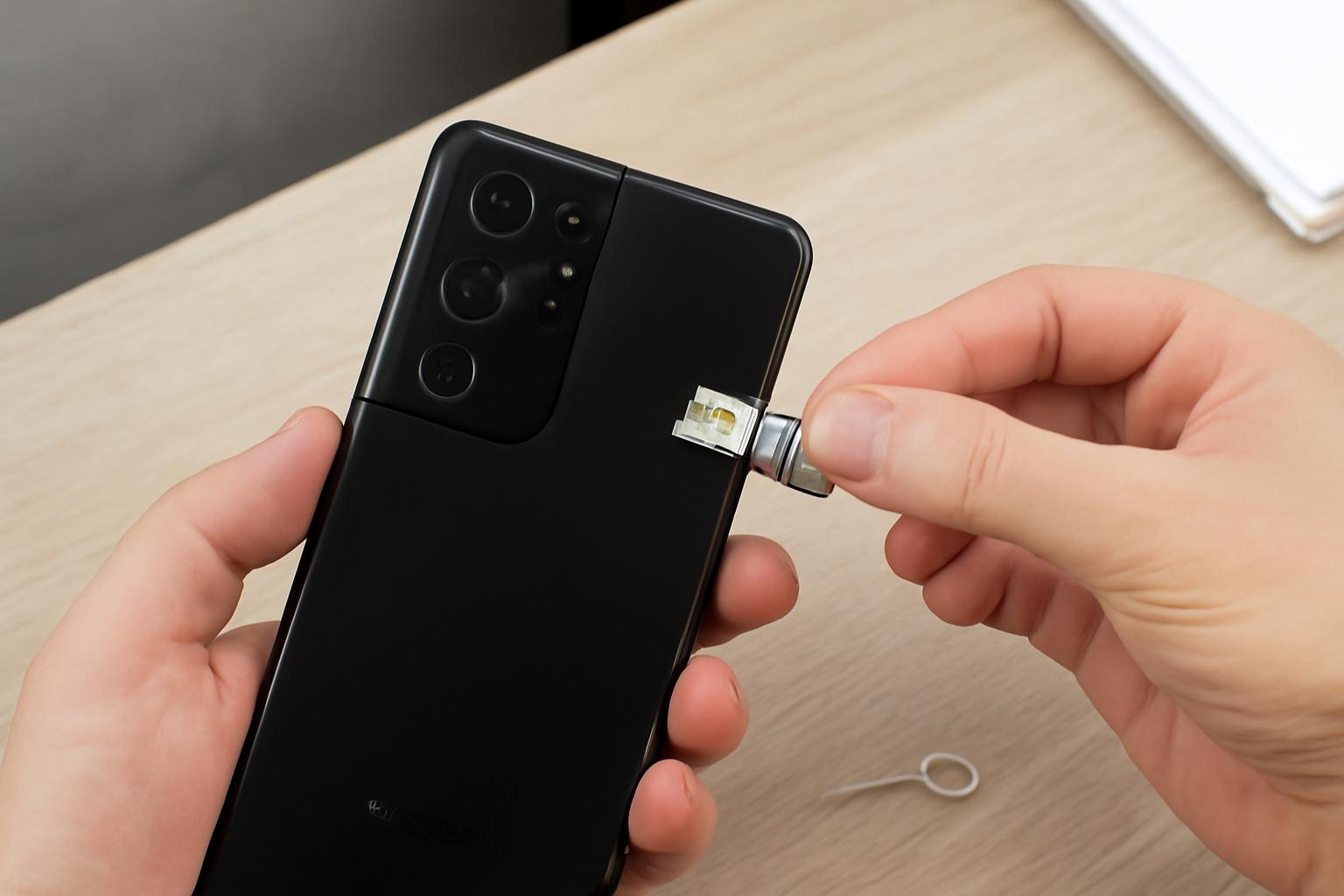 갤럭시 유심칩 교체방법