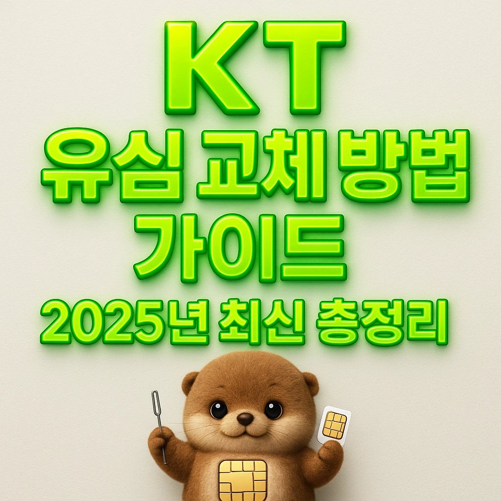 KT 유심 교체 방법 가이드 - 2025년 최신 총정리