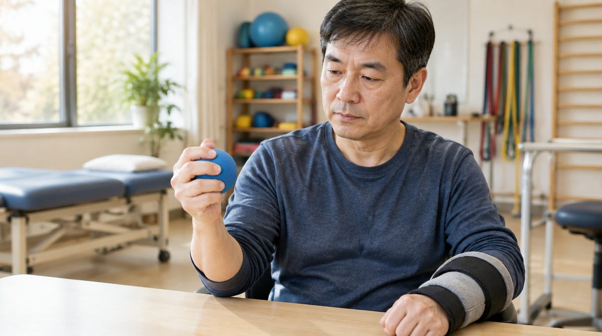 재활 중인 뇌병변 장애인 편마비 당사자