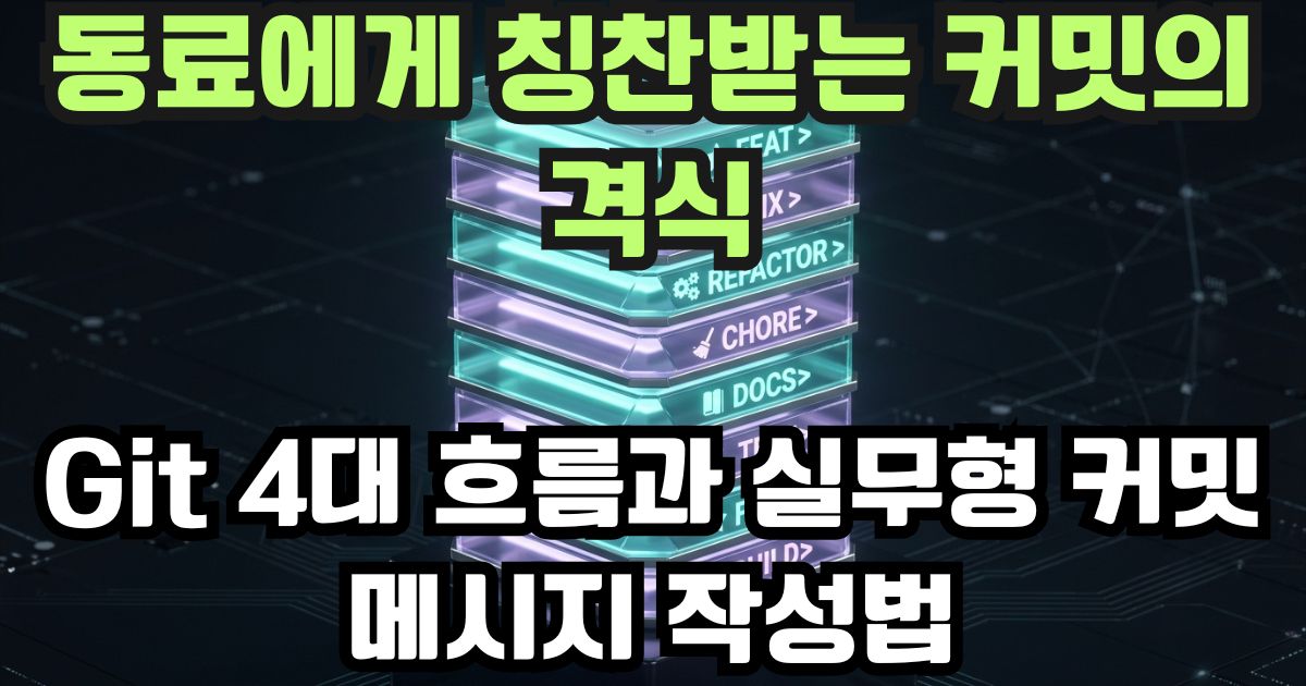4_2 Git 4대 흐름과 실무형 커밋 메시지 작성법