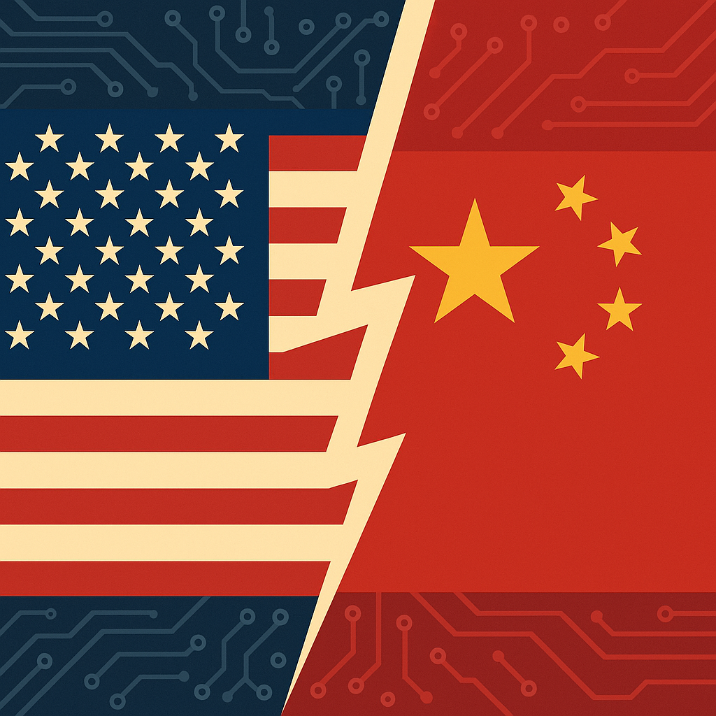 미국 중국 국기 그림