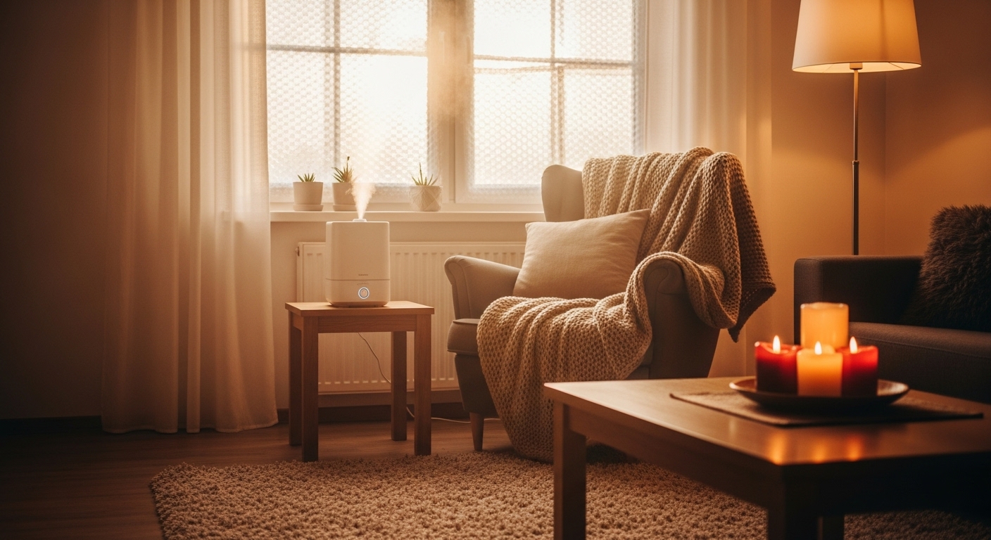 가습기와 뽁뽁이의 콜라보