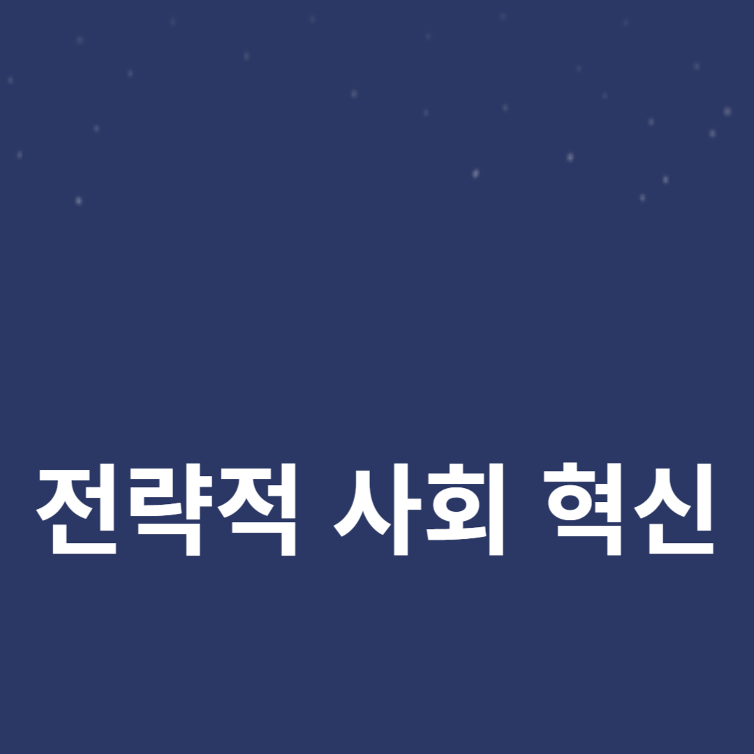 전략적 사회 혁신을 통한 지속 가능한 발전의 길
