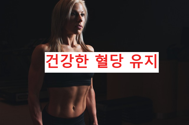 건강한 혈당 유지