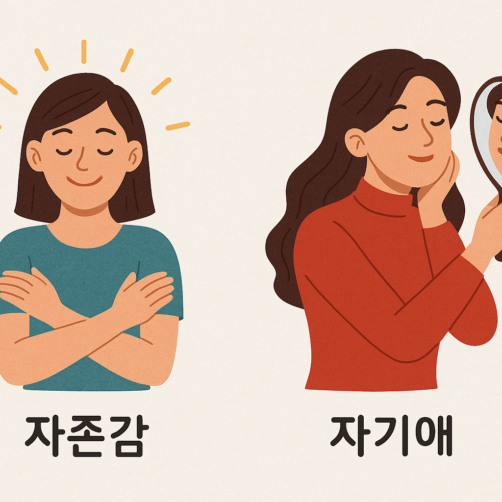 자존감이 높은 사람 vs 자기애가 높은 사람.