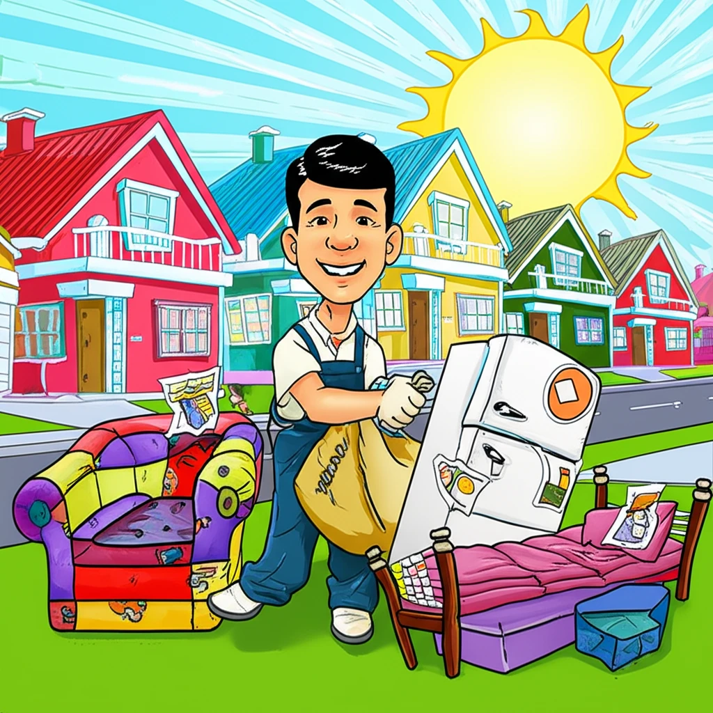 마포구 대형폐기물 인터넷 신고 스티커..