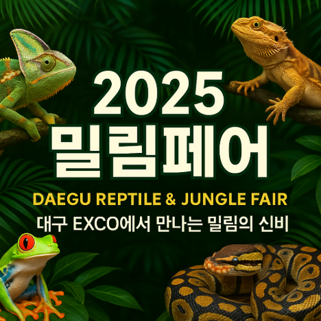 2025 밀림페어(Daegu Reptile &amp; Jungle Fair), 대구 EXCO에서 만나는 밀림의 신비 (이미지 챗지피티)
