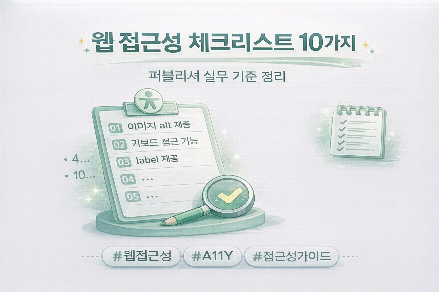 웹 접근성 체크 리스트