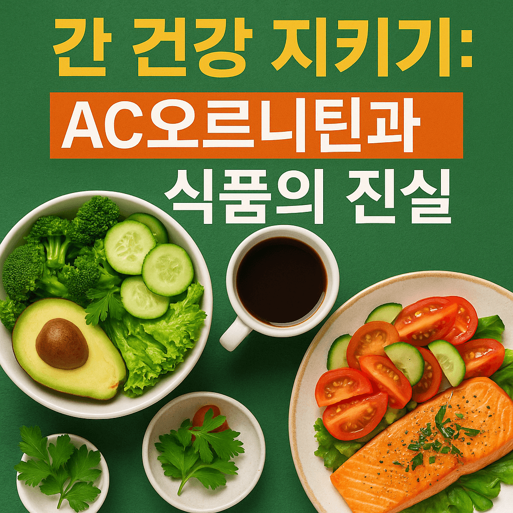 간 건강 지키기: 오르니틴 팩트 체크와 식품 추천