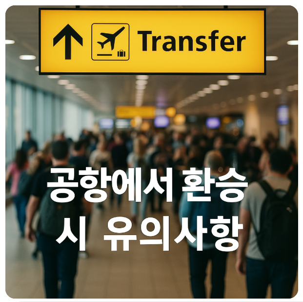 공항에서 환승 시 유의사항