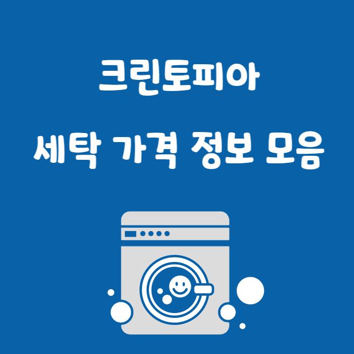 크린토피아세탁가격