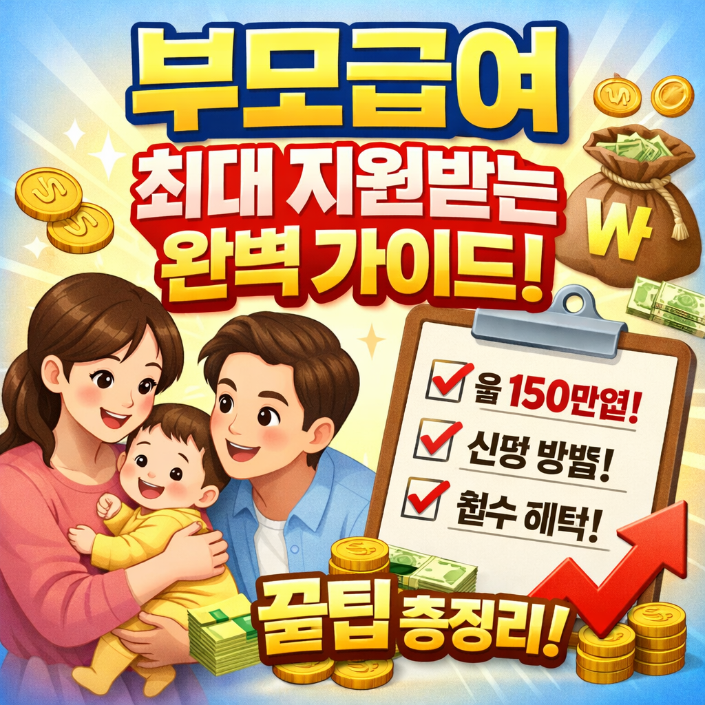 부모급여 최대로 지원받으로 가기