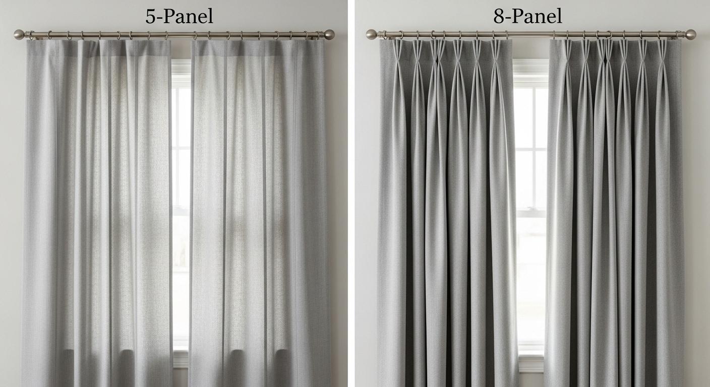 커튼 5폭 8폭 차이