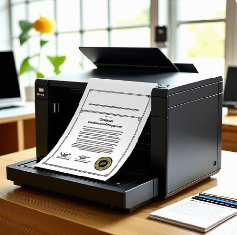 등기부등본 프린트 하는 이미지