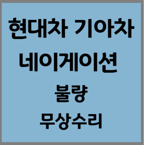 현기 내비 무상수리