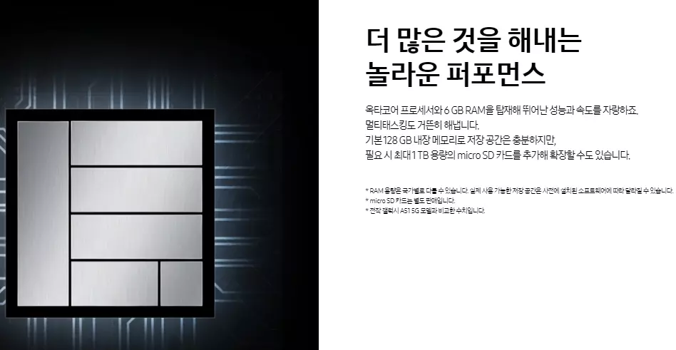 갤럭시A52s 스펙