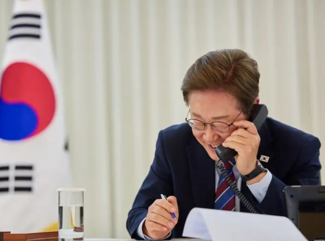 이재명트럼프 정상 첫 통화