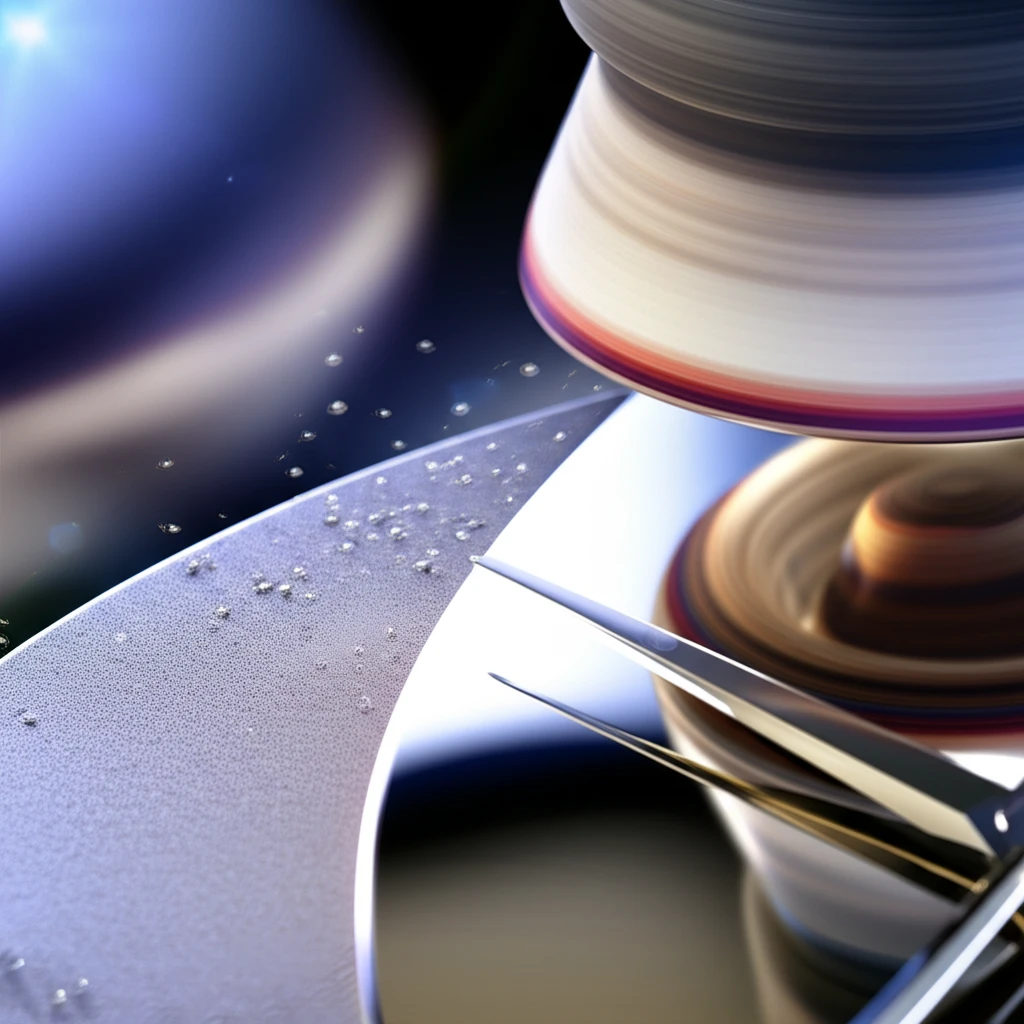 시계 유광 폴리싱과 무광 새틴 마감의..