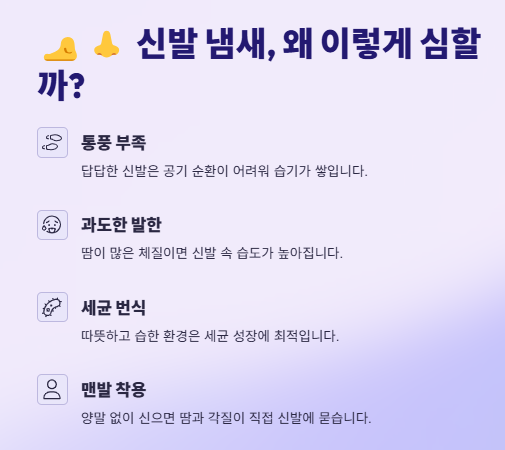 신발냄새 없애는 방법: 제거방법 BEST 7