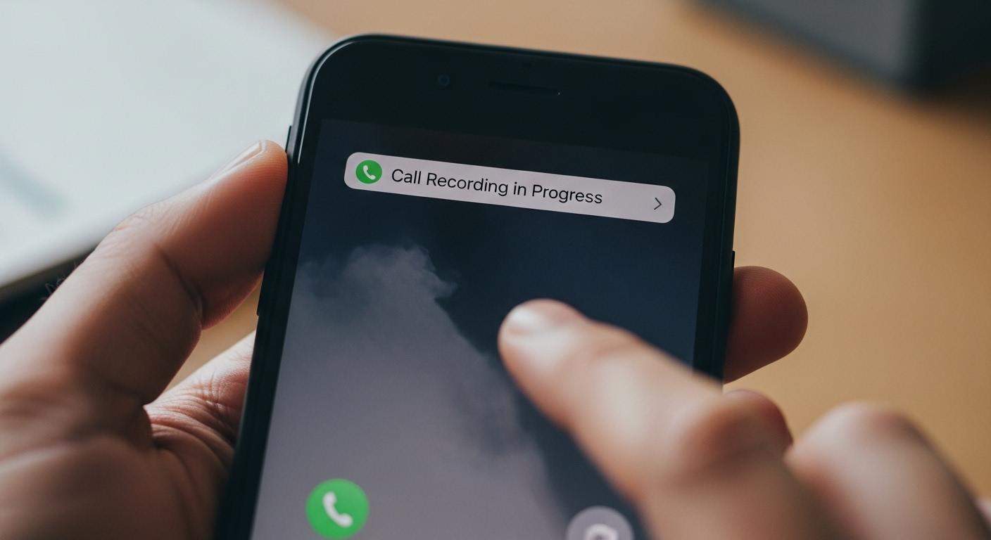 아이폰 통화녹음 고지 삭제