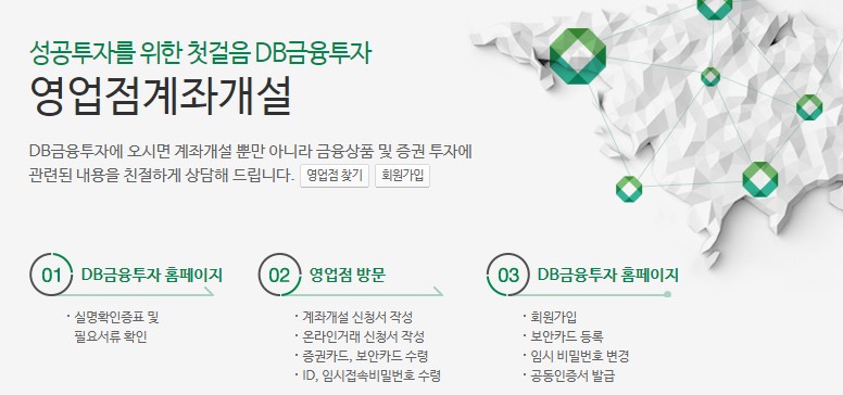 DB금융투자 비대면 계좌개설 방법