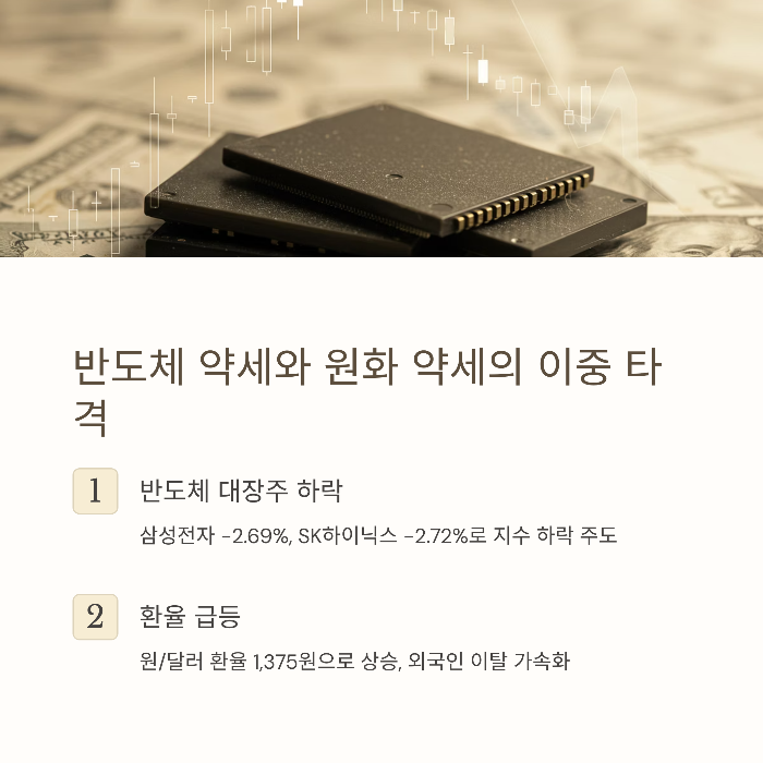 반도체 약세와 원화 약세