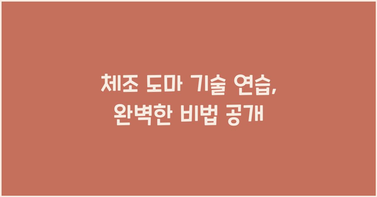 체조 도마 기술 연습
