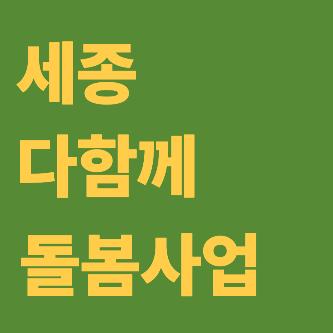 세종 다함께 돌봄사업