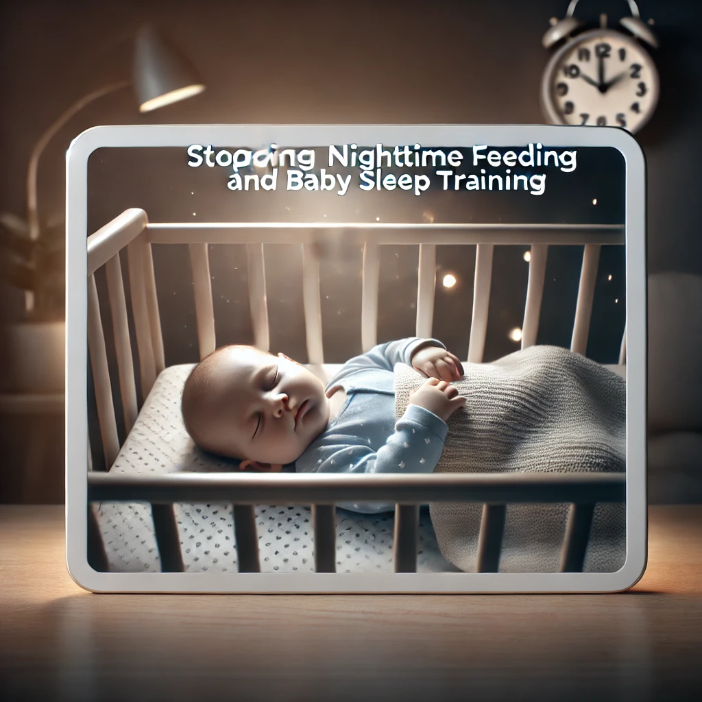 밤중 수유 끊기 & 아기 통잠 훈련 – 평온하게 숙면하는 아기의 모습