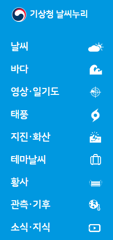 꽃가루 농도 위험지수