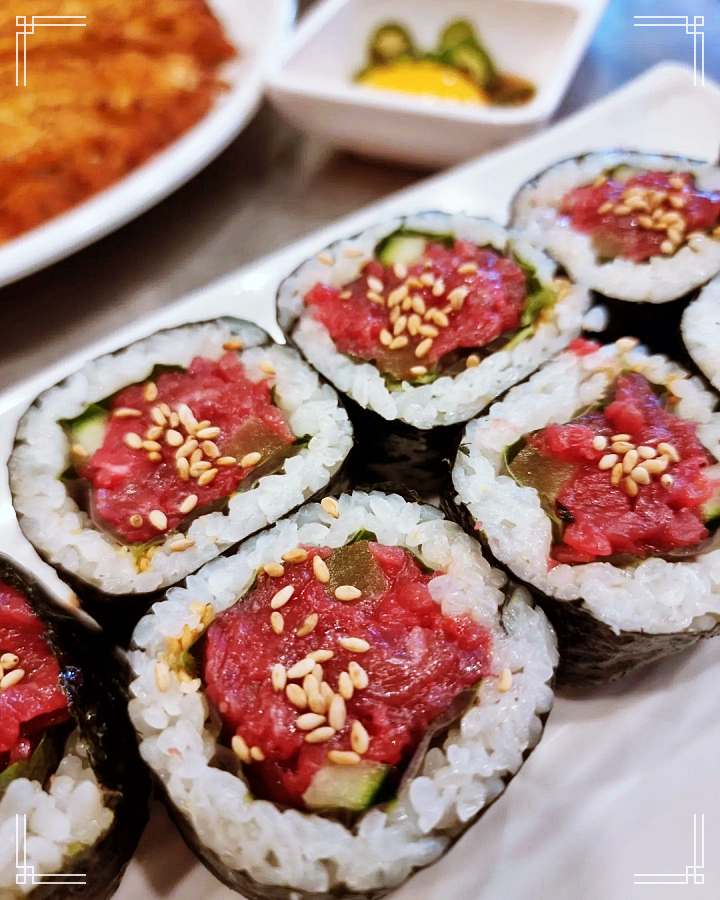 놀라운토요일 놀토 육회김밥 & 조개탕 서울 광장시장 이하늬 박소담 추천 맛집