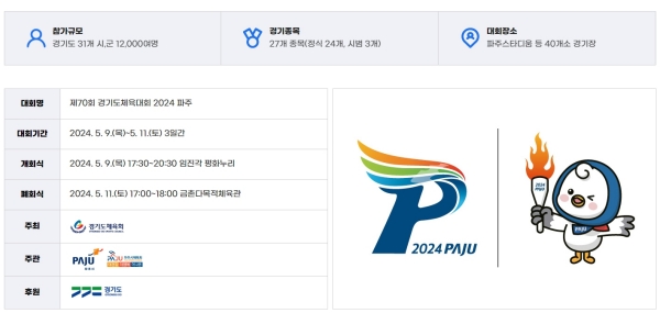 제70회 경기도 체육대회 2024