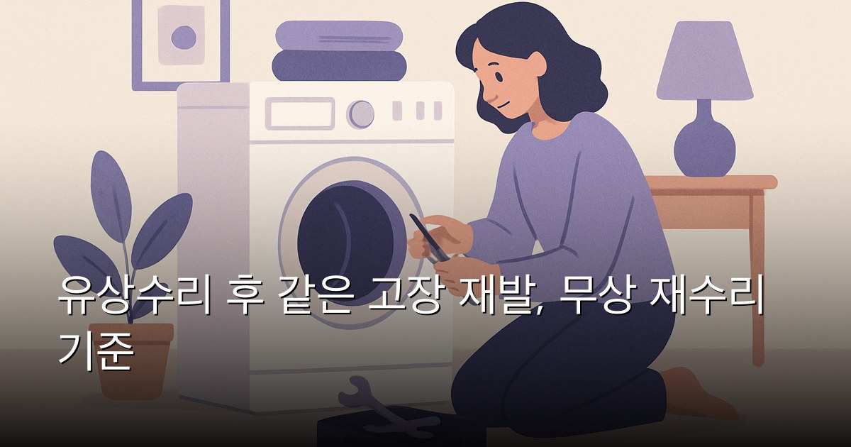 유상수리 후 같은 고장 재발, 무상 재수리 기준
