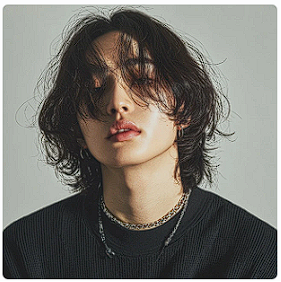 히피펌 + 중단발