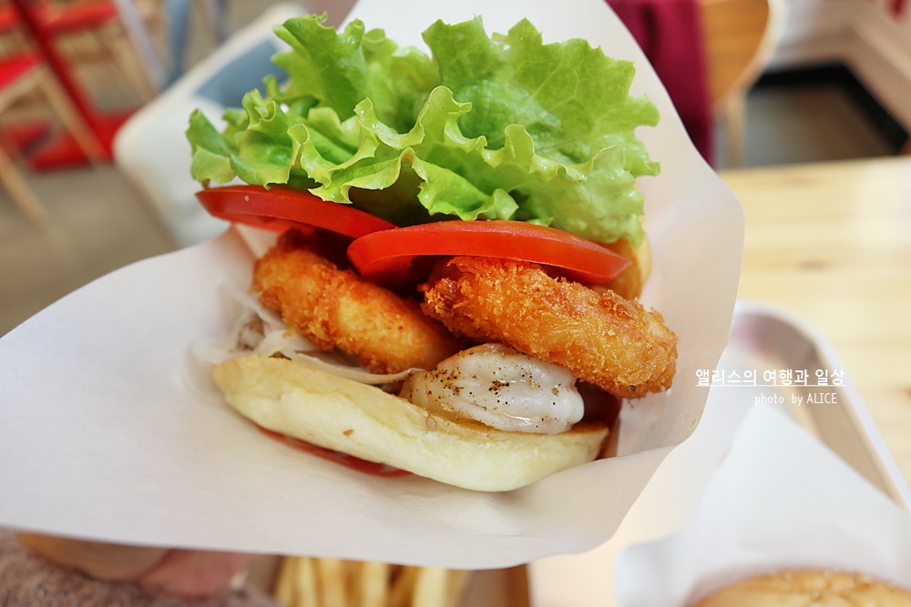 아이갓잇버거, 아이가릿버거 화명점에서 즐기는 부산 수제버거 - 아이가릿버거, 쉬림프 버거 / 메뉴와 가격